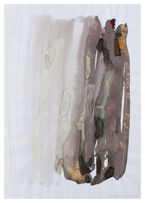 o.T. (aus der Serie 'plants and body parts'), 2021

Mischtechnik/Pflanzenfarben auf Papier, Blattgröße 59 x 41,5 cm (im Rahmen 73 x 53 cm), Künstlerrahmung
signiert 

Ausrufpreis: 450,-