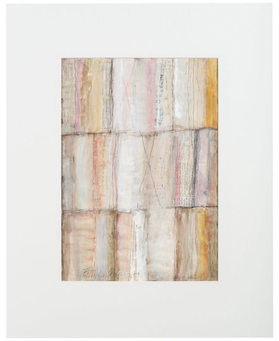 Poem, 2015 

Mischtechnik auf Papier, 35 x 24,5 cm, gerahmt
vorder- und rückseitig signiert 

Ausrufpreis: 350,-